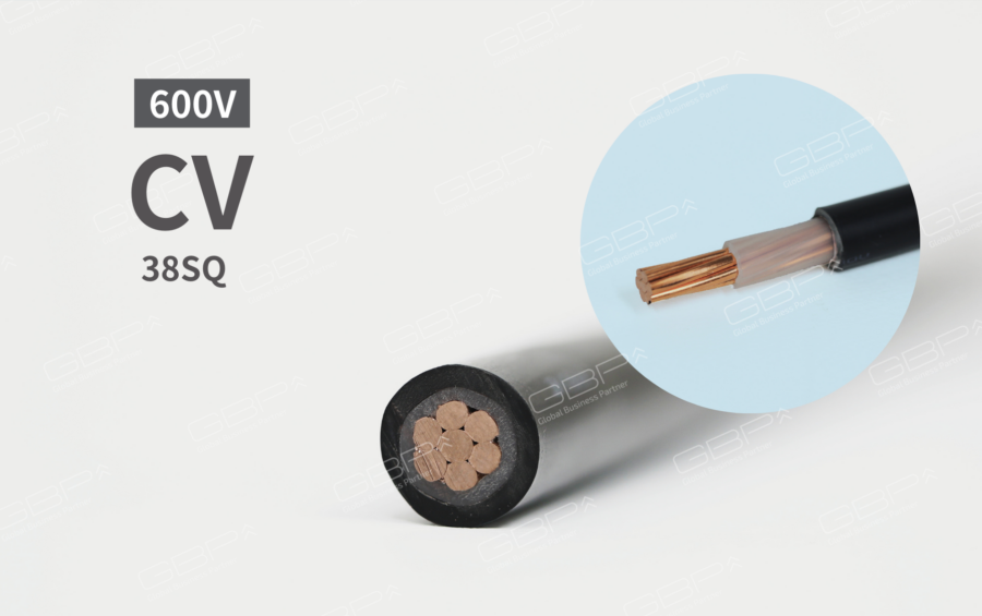 矢崎⁄YAZAKI CV電線、3x8mm2 600V-CV 3x8mm2 CVケーブル 50m 202 電材